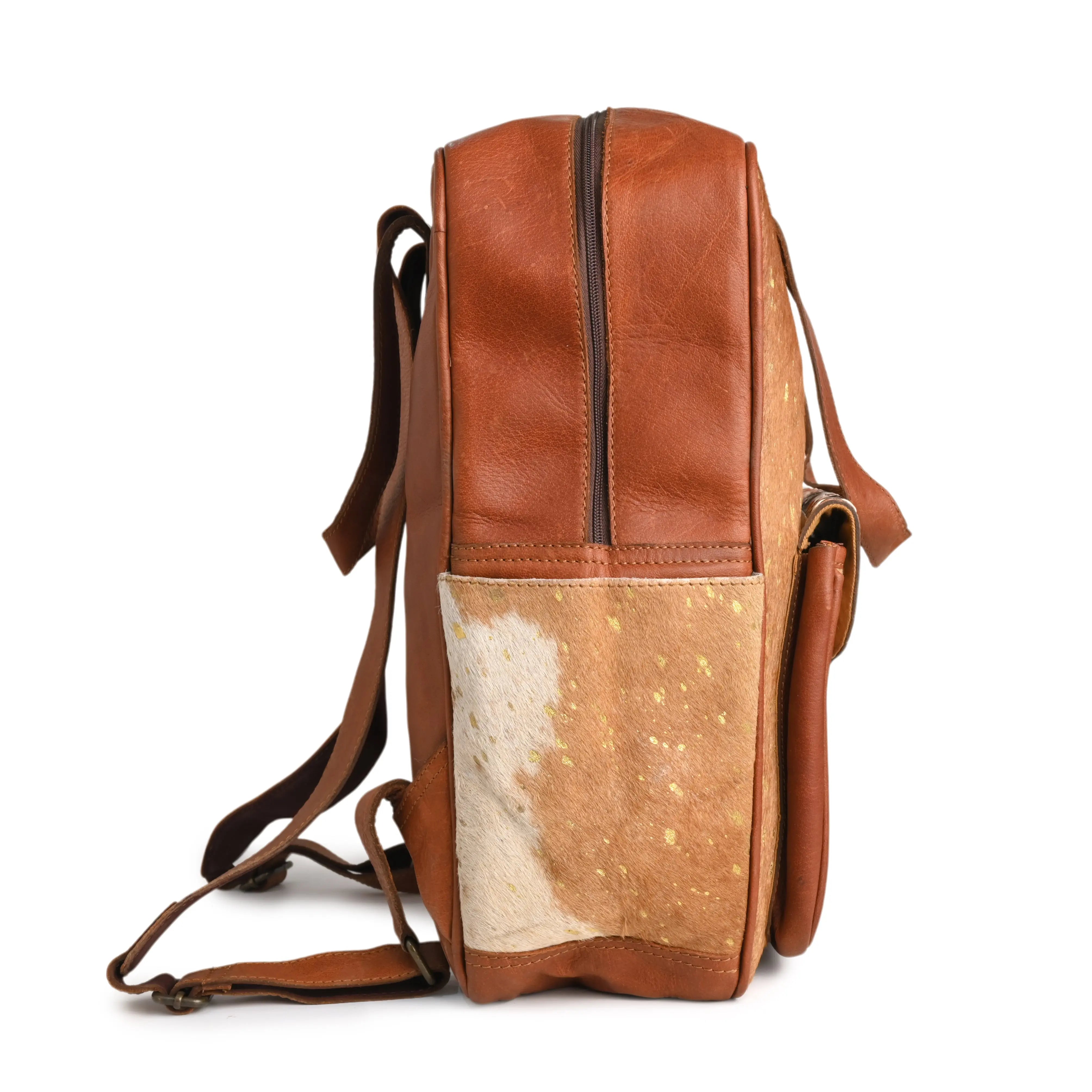 Western Tooled Cowhide Backpack - abitoamerica
